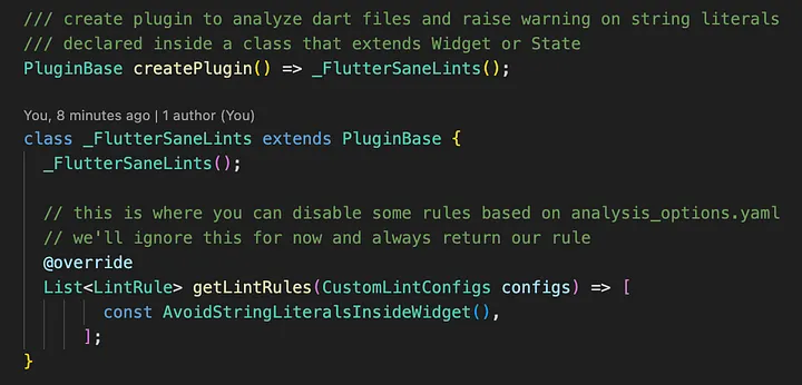 Custom lint plugin entry point
