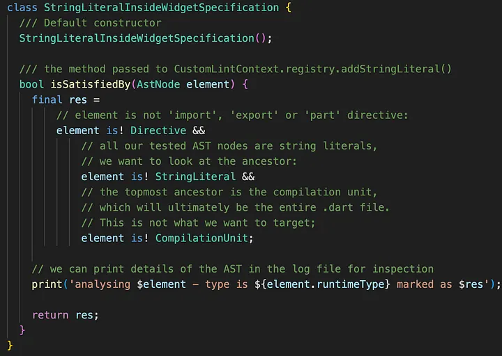 Initial solution for our Specification